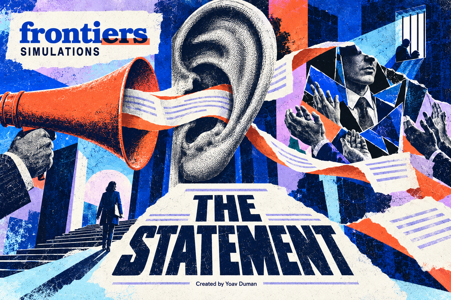 Question/statement Poster Frontiers Simulations | Yoav Duman